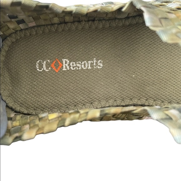 Funny Acqua Womens Shoes Sz 8.5 Multi Army Fatigue Comfortable Walker - Picture 5 of 7